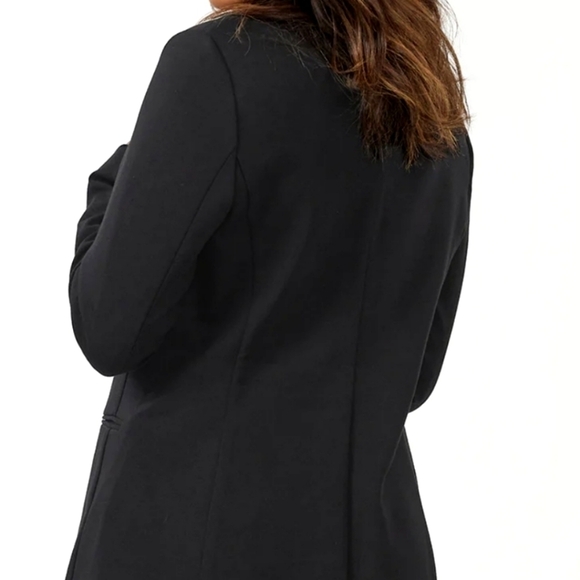 NEW! THALIAN Jilly Black Knit Double Breasted Blazer XS. - Picture 3 of 8